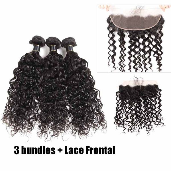 

brazilian virgin hair bundles with frontal closure body wave peruvian indian cambodian hair straight bundles with 4x4 lace closure, Black;brown