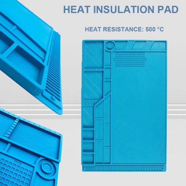 

s-180 /s-110 heat insulation silicone pad desk mat maintenance platform for mobile phone bga soldering repair