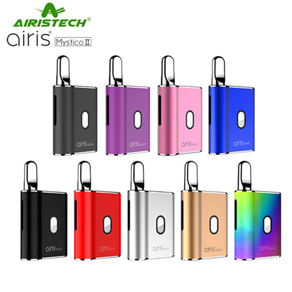 

100% оригинал Airis Mystica II Airistech Mystica Нефть Starter Kit Испаритель Vape Pen 450 мАч Переменное напряжение 12 мм Диаметр Карманная ручка
