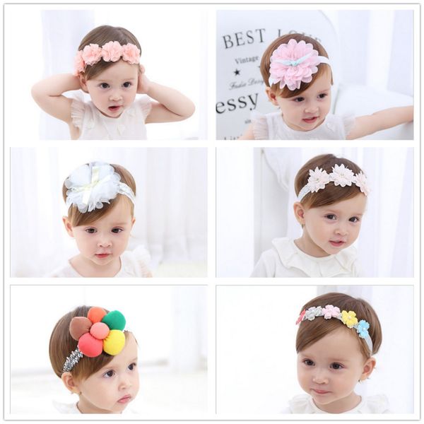 2019 Canis Toddler Girls Kids Baby Big Bow Hairband Bowknot Headband Stretch Turban Knot Head Wrap Cute Floral Short Hair Accessories Hair Accessories
