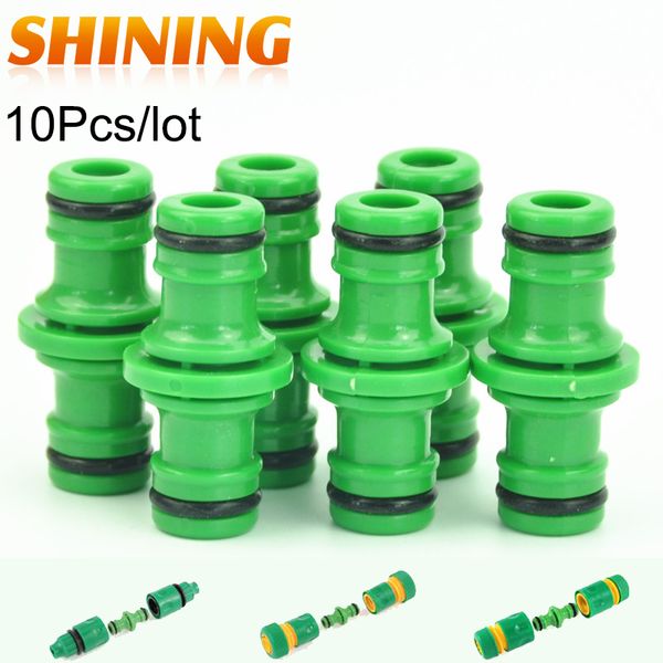 

10pcs/lot two way interchange hose splitter for 1/2" 3/4" hose 2-way quick connectorsfor car washing garden irrigation accessory