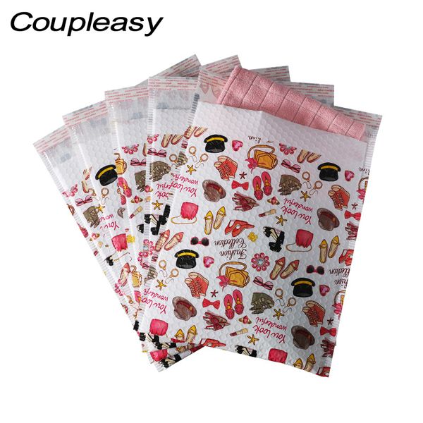 

10 pcs/lot 2 sizes poly self seal bubble mailer waterproof shipping envelopes with bubble mailers padded envelopes