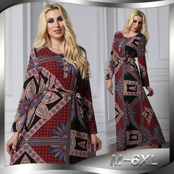 

мусульманское платье макси печати абая кардиган длинные халаты плюс размер полноразмерная туника джалабия ближний восток рамадан исламская о, Red