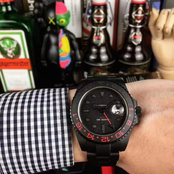 

Новые роскошные мужские часы 40 мм сапфировое окно нержавеющая сталь группа механ