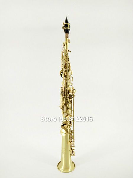 

new suzuki b(b) soprano saxophone brass antique gold plated professional music instrument pearl button with case ing