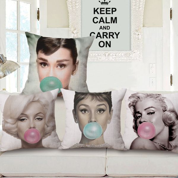 

european star pillow cotton cushion back cushion come picture customize