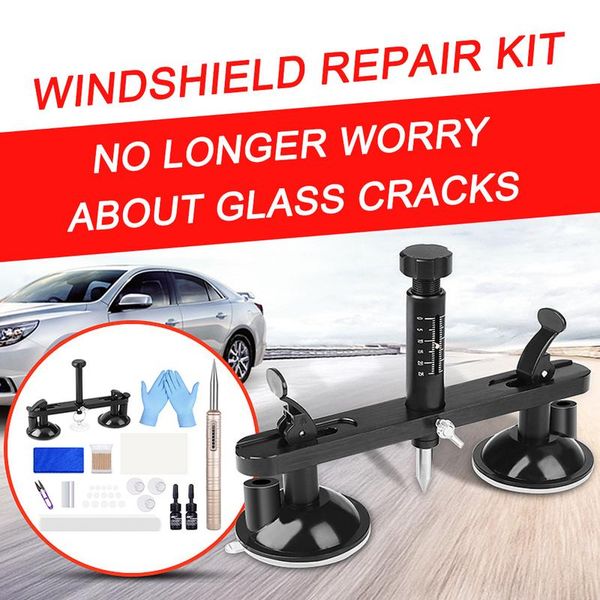 

auto glass repair kit glass crack pit repair car front windshield fluid kit