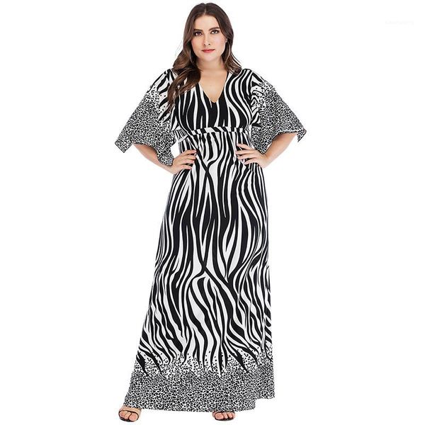 

leopard panelled print batwing sleeve womens designer dresses casual females clothing plus size womens casual dresses fashion, Black;gray