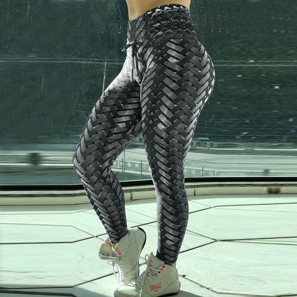 

workout leggings iron armor weave printed leggings women plus size leggins push up 3d workout elastic bowknot spandex fitness pants, Black