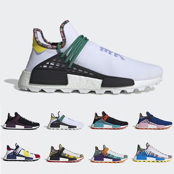 

with box inspiration solar pack human race trail running shoes men women pharrell williams hu heart mind equality sports runner sneakers