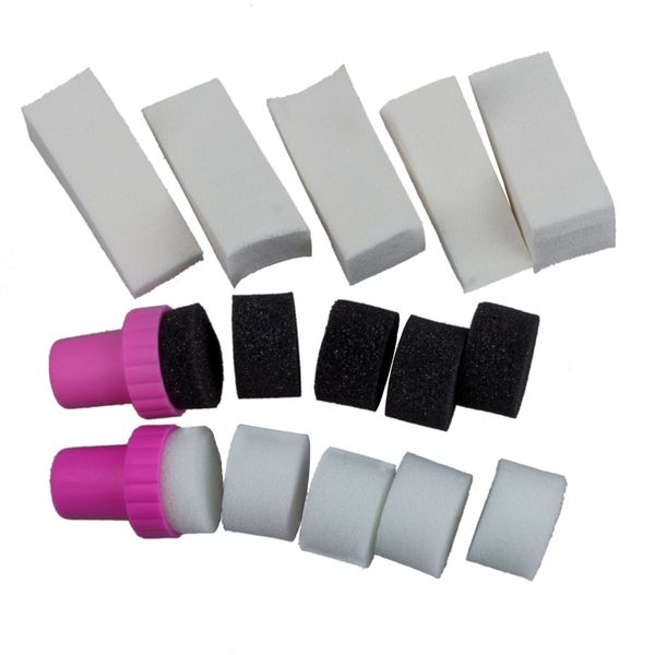 

1 set nail art sponge stamp stamping polish template transfer diy manicure tool