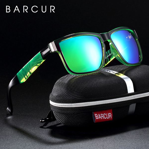 

barcur sport men sunglasses polarized outdoor driving sun glasses female, White;black