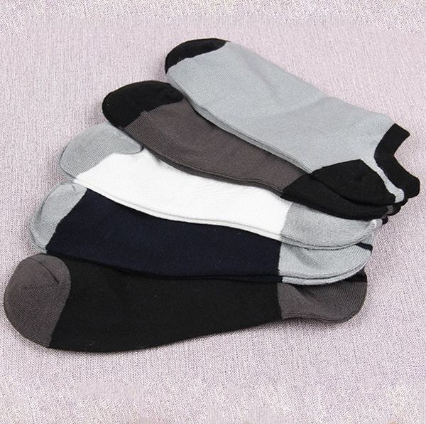 

men's clean solid color socks, odor proof, sweat proof, young people's solid color socks. category 184, Black