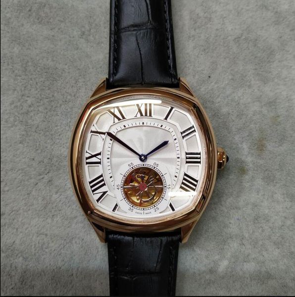 

master ii gentleman 18k automatic machine bottom-through caliber prince gentleman belt presidential watch delivery, Slivery;brown