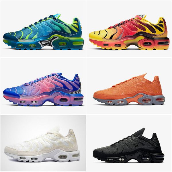 

2020 nike air max tn plus gs decon wmns мужские женские кроссовки тнс черный белый всего оранжевый красный фиолетовый зеленый спорт кроссовк