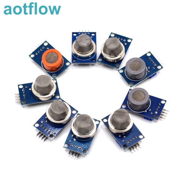 

mq-2 mq-3 mq-4 mq-5 mq-6 mq-7 mq-8 mq-9 mq-135 detection smoke methane liquefied gas sensor module for arduino starter diy kit