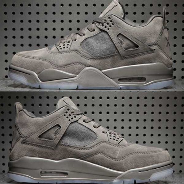

kaws x 4 mens basketball shoes cool grey black jumpman 4s sport sneakers man trainers baskets designer des chaussures zapatos size 13