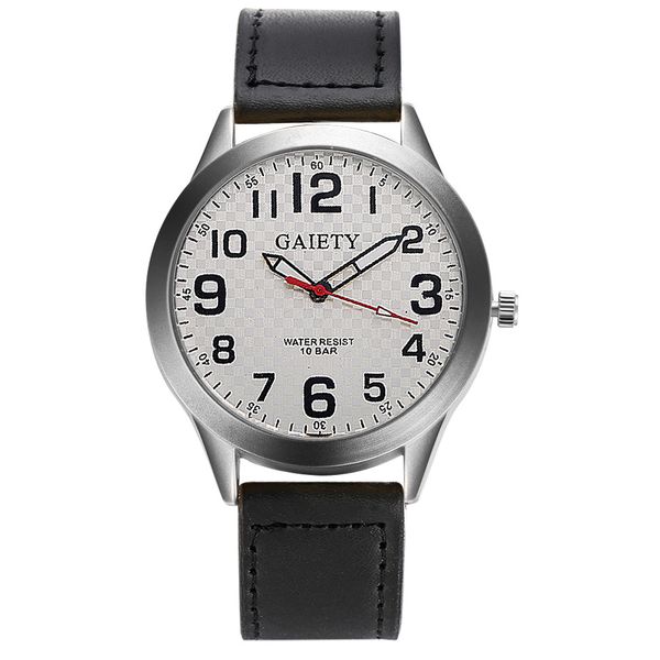 

men's watch 2019 retro design luxury men's watch stainless steel leather analog quartz watches new arrival hipping #03, Slivery;brown