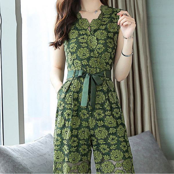 

женская комбинезон комбинезоны для женщин женской летнего выдалбливают v neck wide leg шнурок комбинезоны новая элегантные высокая талия ком, Black;white