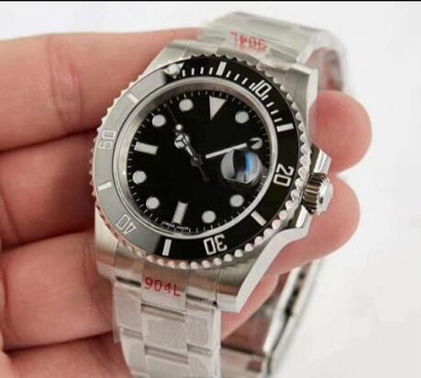 

Роскошные мужские бренд моды часы Top Расширенный автоматические механические часы черный керамический кадр Luminous Дайвинг водонепроницаемый автоматические часы