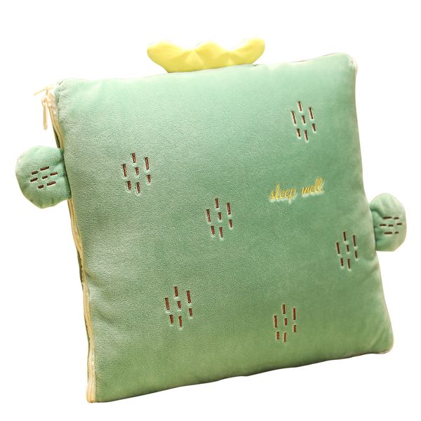 

winter thick cartoon pillow quilt multi-function folding cushion student office nap blanket customized gifts