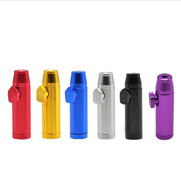 

head snuff smoke metal bullet metal flat bottle aluminum snuff pipe nozzle new icqnx