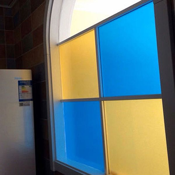 

colored frosted glass film translucent opaque art decorative sticker colorful self adhesive sliding door window stickers