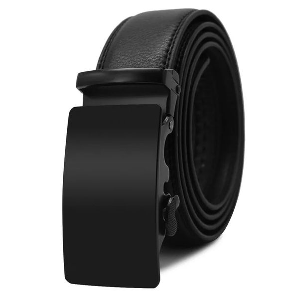 

new designer belt men's real leather ratchet dress belt with automatic buckle,elegant gift box, Black;brown