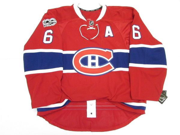 

custom weber montreal canadiens home 100th anniversary jersey stitch add any number any name mens hockey jersey xs-6xl, Black;red