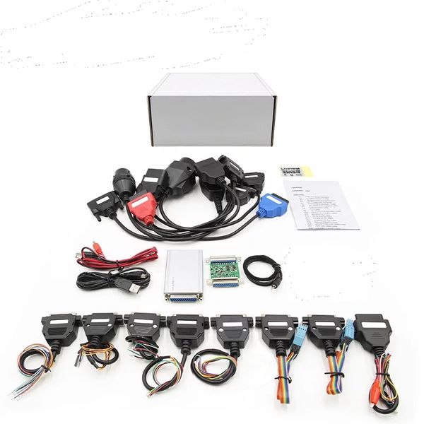 Os mais recentes V8.21 V10.93 CARPROG completa Adapter Car Prog 8,21 com a Rádio keygen online Programador Para / traço / IMMO / ECU Auto Repair Tool