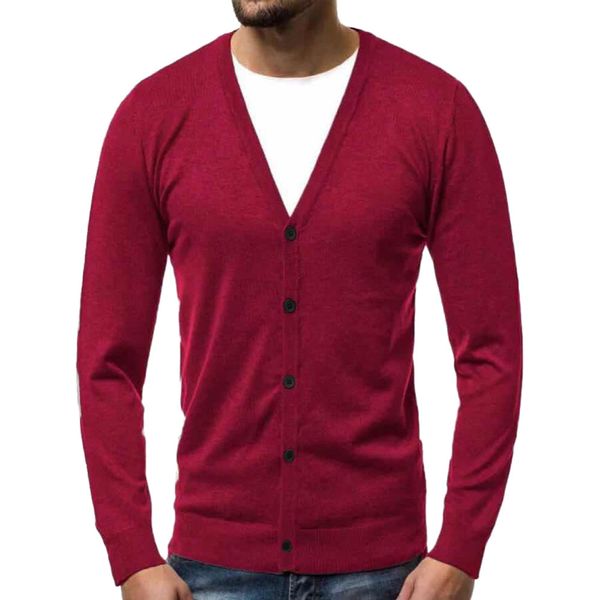 

men's cardigan sweater jacket autumn and winter warmer v-neck button knit cardigan button knit sweater 11.20, White;black