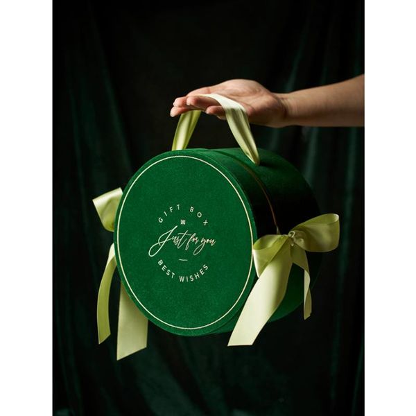 

upscale green bronzing candy box romantic thank you wedding diy gift box package birthday party baby shower decoration supplies