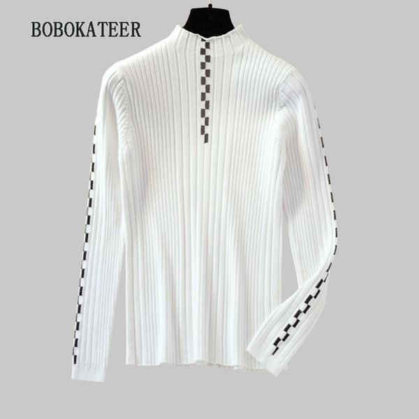 

hiver pullover christmas sweater truien dames turtleneck sweater women sweaters sweter damski women sueter mujer pull femme, White;black