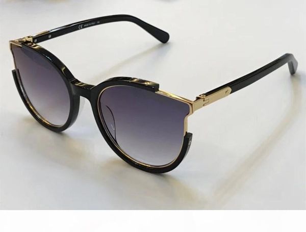 

luxury 165 sunglasses for women design fashion sunglasses uv protection coating mirror lens sf165 oval full frame come with case, White;black
