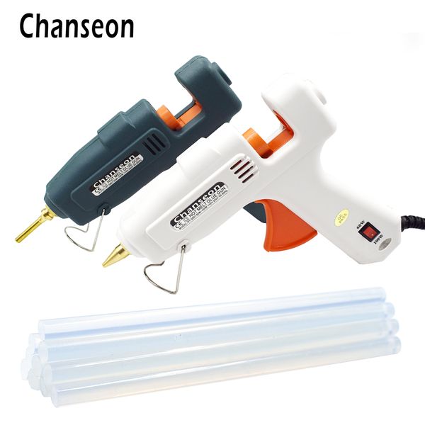 

chanseon eu 60w 100w melt glue gun with 11mm diameter glue sticks industrial guns thermo electric heat temperature tool