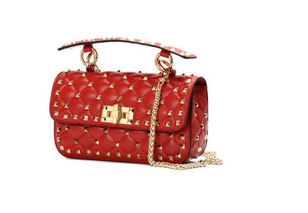 

2019 fashion women sheepskin rivet handbag fashion button designer luxury handbags purses casual shoulder messenger bag cross body bag 097