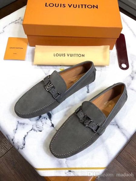 

20fw 37-45 men shoes casual moccasins breathable fashion elegant plus size brands comfortable luxury classic loafers men yetc5, Black