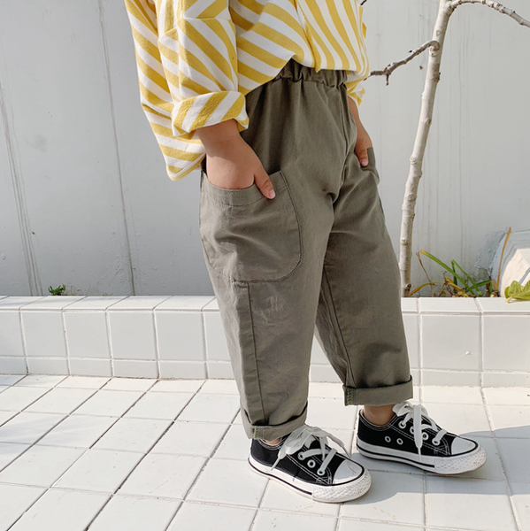 

2020 new arrival girls boys pants spring fashion kids long pants 1-7 years, Blue