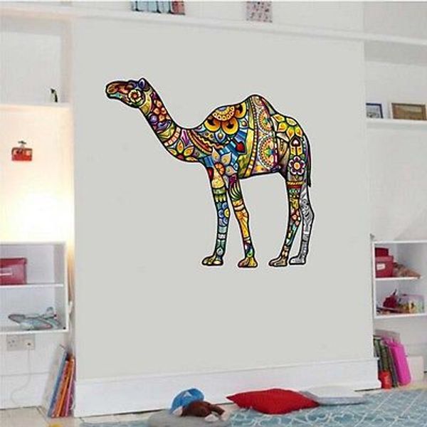 

new colorful flower animals wall stickers kids decor vinyl decal art mural gift camel and dog wall sticker for kids room decor