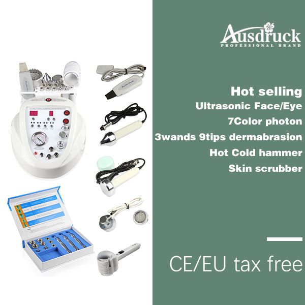 

eu tax 5in1 diamond microdermabrasion dermabrasion peeling ultrasound scrubber microcurrent skin lifting pn rejuvenation machine