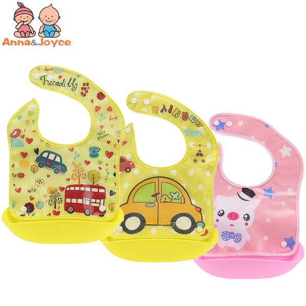 

3Pc/lot Baby Bibs Waterproof Infant Burp Cloths Feeding Rice Food Bibs Baby Towel