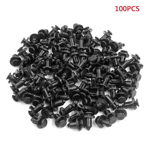 

100 pcs clips plastic push type rivet retainer fastener bumper pin for