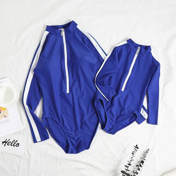 

ozu9l год родитель-ребенок женского пола цельная с длинными рукавами вс-доказательство быстросохнущие девочка детский год родитель-ребенок ж, White;black