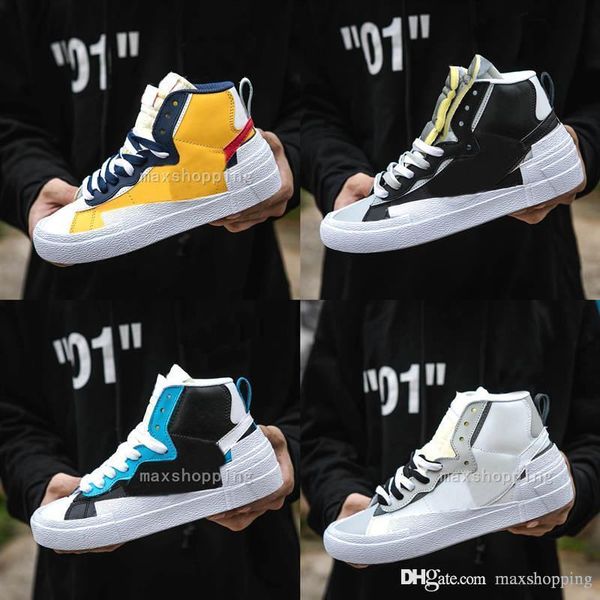 

shopping new sacai x mid blazer yellow varsity red maize white blue grey black running shoes men basketball shoes sports sneakers
