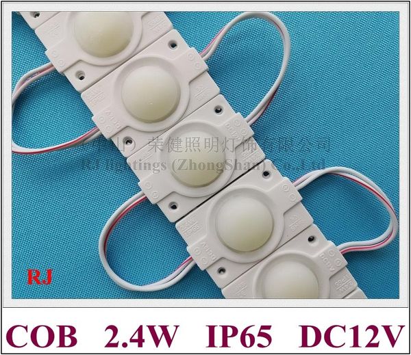 con lente rotonda Modulo LED COB luce DC12V 2.4W 220lm Modulo LED COB pixel IP65 PCB in alluminio 46mm * 30mm 2019