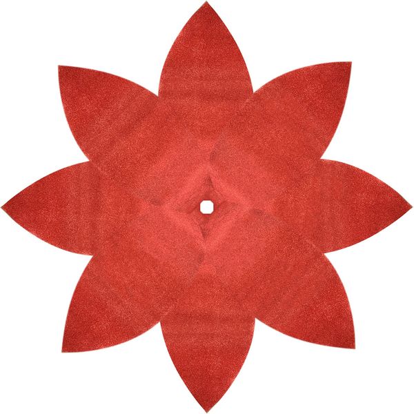 

red poinsettia christmas tree skirt shiny leaf design bling bling tree skirt