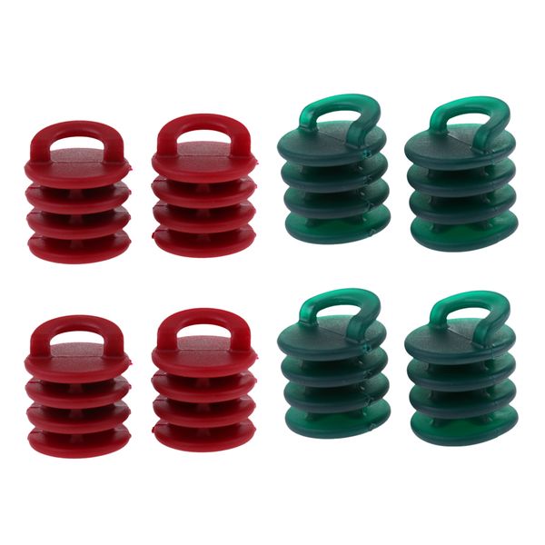 

8 pieces kayak boat canoe scupper sers drain holes plugs red and green for surfing rafting fishing replacement accessories