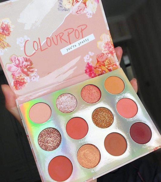 

Макияж теней для век Colourpop сладкий пудровый порошок палитра Colourpop вы довольно 12 цв