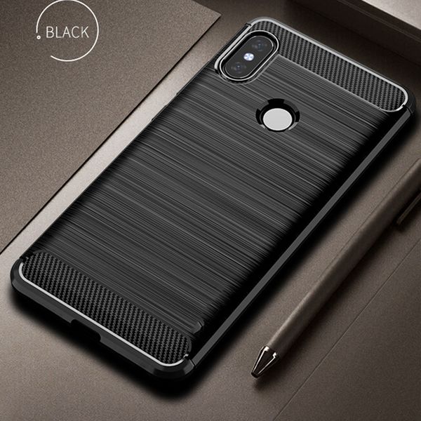 

for xiaomi mi a2 a 2 lite case carbon fiber cover shockproof phone case for mi a2 lite cover redmi 6 pro flex bumper shell