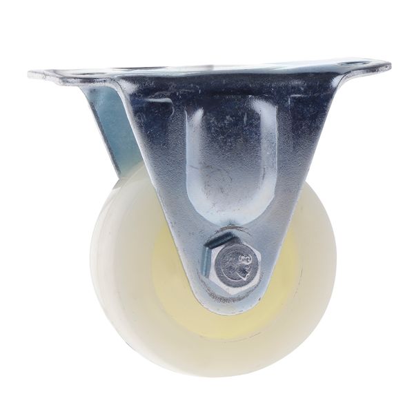 

heavy duty plate fixed castor nylon wheel trolley furniture caster 2